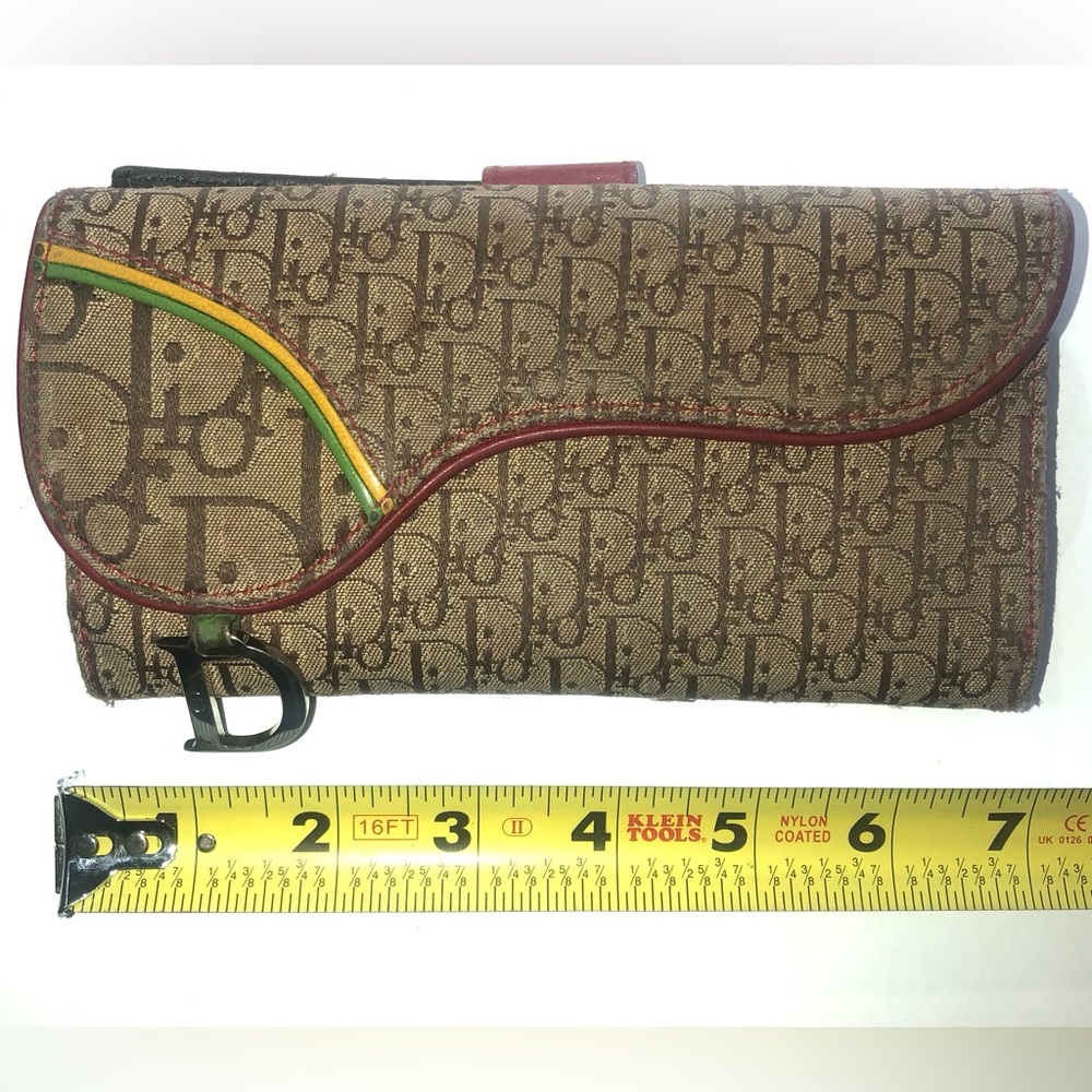 ♥️ Christian Dior Rasta Saddle Trotter Long Wallet with Dustbag LIMITED EDITION - Picture 5 of 15